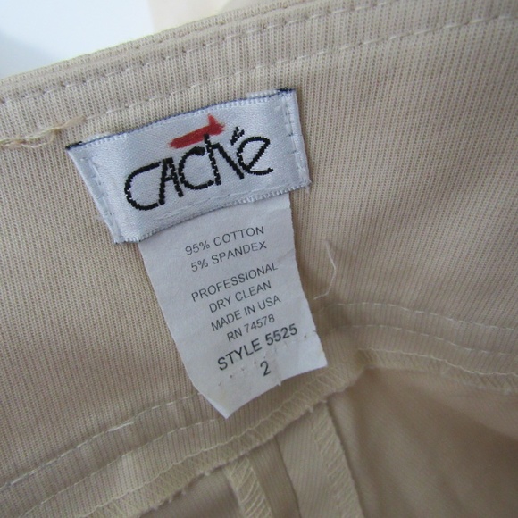 Cache Pants Straight Leg Zip Pockets - Picture 5 of 7